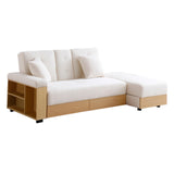 Maxbell Convertible Sleeper Sofa Couch,Multifunctional Double Folding Sofa