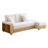 Maxbell Convertible Sleeper Sofa Couch,Multifunctional Double Folding Sofa