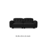 Maxbell 81.48" Modern Sofa Couch,3-Seater Teddy Sofa Sectional with wooden Legs for