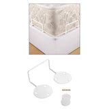 Mattress Gripper Easy to Install Non Slip Mattress Holder for Bottom of Beds White