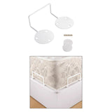 Mattress Gripper Easy to Install Non Slip Mattress Holder for Bottom of Beds White