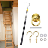 Attic Ladder Pull Down System Hardware Kit Storage Hook Attic Pull Down Hook