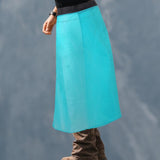 Waterproof Rain Skirt Ultralight Backpacking Apron for Hiking Riding Outdoor Blue