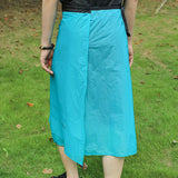 Waterproof Rain Skirt Ultralight Backpacking Apron for Hiking Riding Outdoor Blue