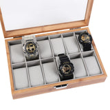 Maxbell Watch Box Wooden Anti Scratch Watch Collection Box for Travel Drawer for Men