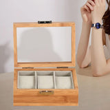 Maxbell Watch Box Wooden Anti Scratch Watch Collection Box for Travel Drawer for Men
