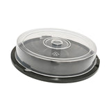 Maxbell Empty CD Storage Bucket Portable Clear Organizing CD Case DVD Storage Holder