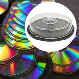 Maxbell Empty CD Storage Bucket Portable Clear Organizing CD Case DVD Storage Holder
