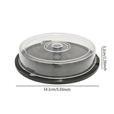 Maxbell Empty CD Storage Bucket Portable Clear Organizing CD Case DVD Storage Holder