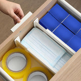 Maxbell 2Pcs Dresser Drawer Dividers White Tidying Clutters for Home Clothes Kitchen Style A