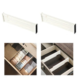 Maxbell 2Pcs Dresser Drawer Dividers White Tidying Clutters for Home Clothes Kitchen Style A