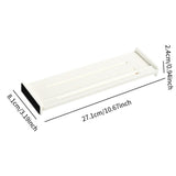 Maxbell 2Pcs Dresser Drawer Dividers White Tidying Clutters for Home Clothes Kitchen Style A