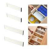 Maxbell 2Pcs Dresser Drawer Dividers White Tidying Clutters for Home Clothes Kitchen Style A