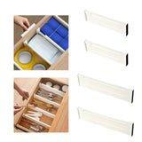 Maxbell 2Pcs Dresser Drawer Dividers White Tidying Clutters for Home Clothes Kitchen Style A