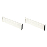 Maxbell 2Pcs Dresser Drawer Dividers White Tidying Clutters for Home Clothes Kitchen Style A