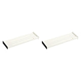 Maxbell 2Pcs Dresser Drawer Dividers White Tidying Clutters for Home Clothes Kitchen Style A