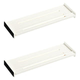 Maxbell 2Pcs Dresser Drawer Dividers White Tidying Clutters for Home Clothes Kitchen Style A