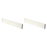 Maxbell 2Pcs Dresser Drawer Dividers White Tidying Clutters for Home Clothes Kitchen Style B