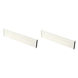 Maxbell 2Pcs Dresser Drawer Dividers White Tidying Clutters for Home Clothes Kitchen Style B