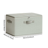 Maxbell Folding Storage Box with Lid Fashion Zipper Basket for Quilt Clothing Office