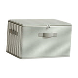 Maxbell Folding Storage Box with Lid Fashion Zipper Basket for Quilt Clothing Office