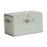 Maxbell Folding Storage Box with Lid Fashion Zipper Basket for Quilt Clothing Office