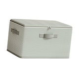 Maxbell Folding Storage Box with Lid Fashion Zipper Basket for Quilt Clothing Office