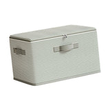 Maxbell Folding Storage Box with Lid Fashion Zipper Basket for Quilt Clothing Office