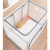 Maxbell Clothes Storage Bin Zippered Clothes Storage Box for Quilts Closet Underwear