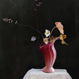 Maxbell Flower Vase Flower Container Nordic Ceramic Vase for Home Bedroom Decoration Pink