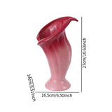 Maxbell Flower Vase Flower Container Nordic Ceramic Vase for Home Bedroom Decoration Pink