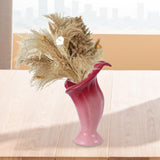 Maxbell Flower Vase Flower Container Nordic Ceramic Vase for Home Bedroom Decoration Pink