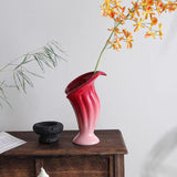 Maxbell Flower Vase Flower Container Nordic Ceramic Vase for Home Bedroom Decoration Pink