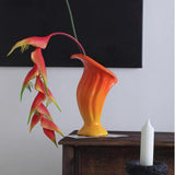 Maxbell Flower Vase Flower Container Nordic Ceramic Vase for Home Bedroom Decoration Orange