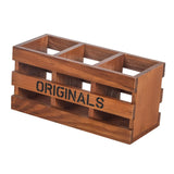 Maxbell Desktop Storage Box Wooden Caddy for Study Room Home School Scissors Erasers