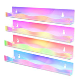 Maxbell 4x Wall Mounted Nail Polish Organizers Portable for Cream Glitter Sunglasses