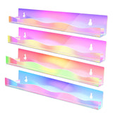 Maxbell 4x Wall Mounted Nail Polish Organizers Portable for Cream Glitter Sunglasses