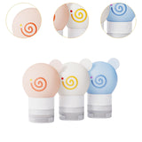 Maxbell 3x Travel Bottles for Toiletries Leakproof for Bathroom Kitchen Laundry Room 8cmx5.1cm