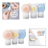 Maxbell 3x Travel Bottles for Toiletries Leakproof for Bathroom Kitchen Laundry Room 8cmx5.1cm