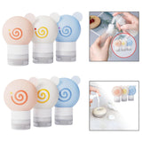 Maxbell 3x Travel Bottles for Toiletries Leakproof for Bathroom Kitchen Laundry Room 8cmx5.1cm