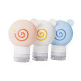 Maxbell 3x Travel Bottles for Toiletries Leakproof for Bathroom Kitchen Laundry Room 9.1cmx6.1cm