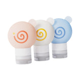 Maxbell 3x Travel Bottles for Toiletries Leakproof for Bathroom Kitchen Laundry Room 9.1cmx6.1cm