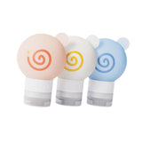 Maxbell 3x Travel Bottles for Toiletries Leakproof for Bathroom Kitchen Laundry Room 9.1cmx6.1cm