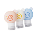 Maxbell 3x Travel Bottles for Toiletries Leakproof for Bathroom Kitchen Laundry Room 9.1cmx6.1cm