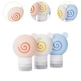 Maxbell 3x Travel Bottles for Toiletries Leakproof for Bathroom Kitchen Laundry Room 9.1cmx6.1cm