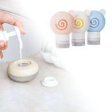 Maxbell 3x Travel Bottles for Toiletries Leakproof for Bathroom Kitchen Laundry Room 9.1cmx6.1cm