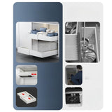 Maxbell Pull Out Cabinet Organizer Roll Out Sliding Drawer for Home Bathroom Kitchen