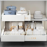 Maxbell Pull Out Cabinet Organizer Roll Out Sliding Drawer for Home Bathroom Kitchen