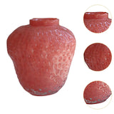 Maxbell Strawberry Vase Decorative Cute Mini Flower Vase for Kitchen Desk TV Cabinet Pink