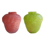 Maxbell Strawberry Vase Decorative Cute Mini Flower Vase for Kitchen Desk TV Cabinet Pink